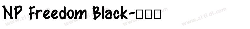 NP Freedom Black字体转换